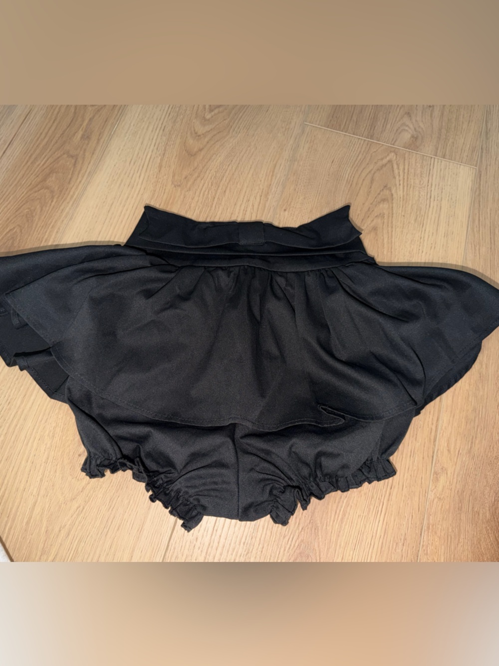 AKIRA Black Flared Mini Skirt